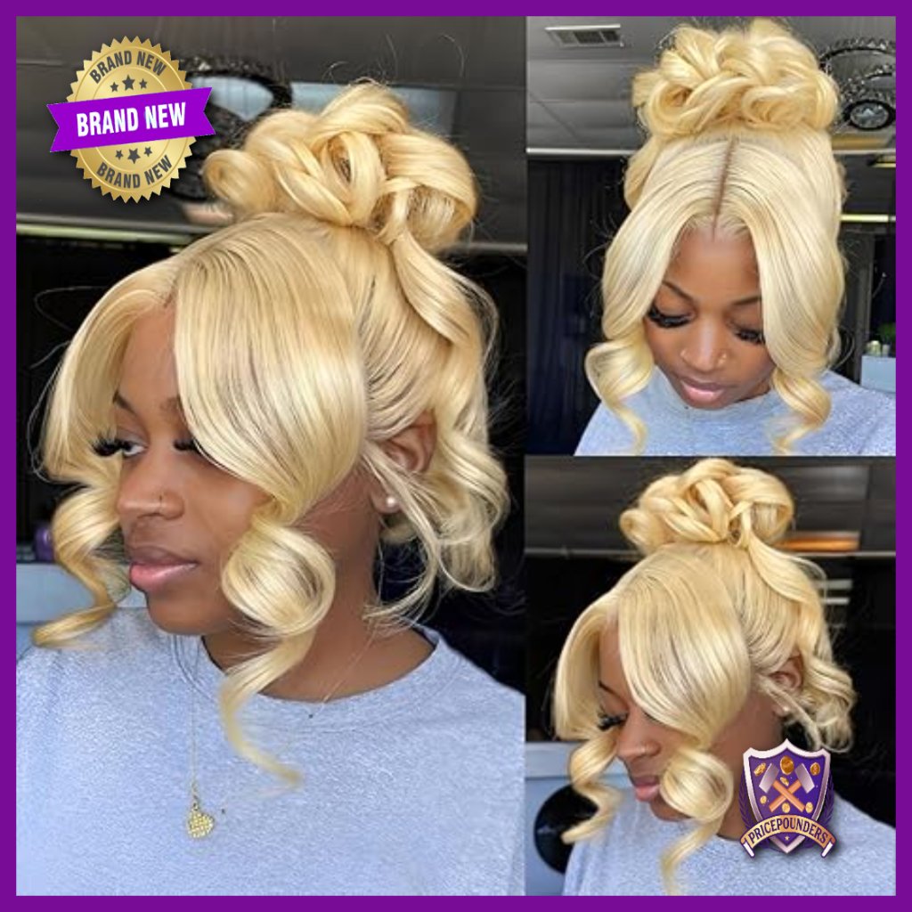 Human Hair 360 Lace Front Wig Glueless Pre Plucked 20 Inch Body Wave